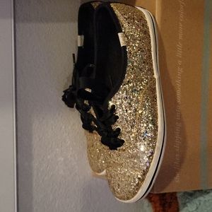 Kate Spade Keds 6m  in Gold glitter